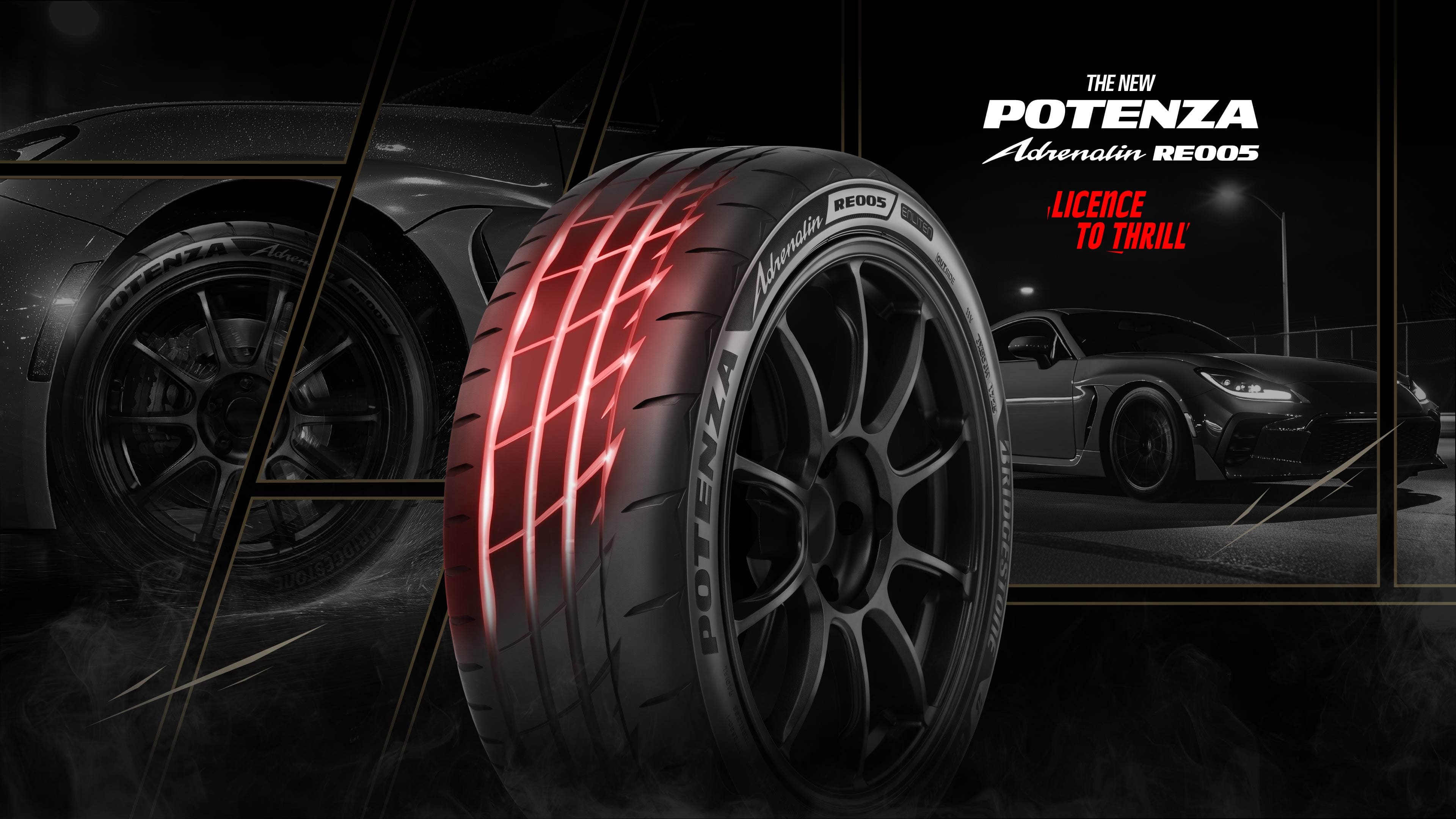 1. POTENZA Adrenalin RE005 運動街胎於2026彰化賽車節，全台首次亮相。（圖由普利司通輪胎提供）